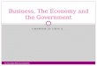 CHAPTER 21 UNIT 6. Business, The Economy and the Government 1 Ms Marshall 6th year business