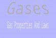 Gas Properties and Laws Explains why gases act as they do. Assumptions/Postulates of the theory 1. Gases are composed of small particles. 2.These particles