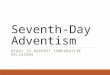 Seventh-Day Adventism READY TO HARVEST COMPARATIVE RELIGIONS