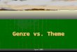 Joyet 2006 Genre vs. Theme. Joyet 2006 Genre vs. Theme What’s the difference? Let’s first look at genre…