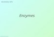Biochemistry 3070 – Enzymes 1 Enzymes Biochemistry 3070