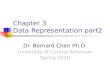 Chapter 3 Data Representation part2 Dr. Bernard Chen Ph.D. University of Central Arkansas Spring 2010