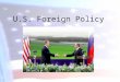 U.S. Foreign Policy. What is “ foreign policy ” Goals that nations pursue in relation to other international actors –Goals Survival Territorial Integrity