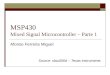 MSP430 Mixed Signal Microcontroller – Parte 1 Afonso Ferreira Miguel Source: slau056d – Texas instruments
