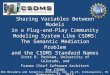 Sharing Variables Between Models in a Plug-and-Play Community Modeling System Like CSDMS: The Semantic Mediation Problem and the CSDMS Standard Names Scott