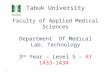 Tabuk University 1. 2 By/ Dr. Walid ZAMMITI CHRONIC MYELOID LEUKEMIA (CML)