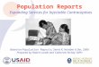 Population Reports Expanding Services for Injectable Contraceptives Based on Population Reports, Series K, Number 6 Dec. 2006 Prepared by Robert Lande