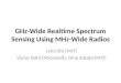 GHz-Wide Realtime Spectrum Sensing Using MHz-Wide Radios Lixin Shi (MIT) Victor Bahl (Microsoft), Dina Katabi (MIT)