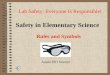 Safety in Elementary Science Rules and Symbols Lab Safety: Everyone Is Responsible! Austin ISD Science