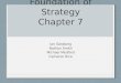 Foundation of Strategy Chapter 7 Ian Goldberg Nathan Smith Michael Medford Cameron Rice