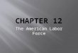 The American Labor Force. Americans at Work  Civilian Labor Force : the total number of people 16 years or older who are employed or seeking work