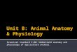 Essential Standard 3.00: Understand anatomy and physiology of agriculture animals