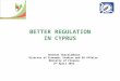 BETTER REGULATION IN CYPRUS Andreas Charalambous Director of Economic Studies and EU Affairs Ministry of Finance 2 nd April 2012