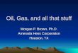 Oil, Gas, and all that stuff Morgan P. Brown, Ph.D. Amerada Hess Corporation Houston, TX