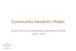Community Geodetic Model Jessica Murray, David Sandwell, and Rowena Lohman June 1, 2014
