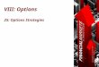 VIII: Options 25: Options Strategies. Chapter 25: Options Strategies © Oltheten & Waspi 2012 Strategies  Shares Options Strategies combine one or more