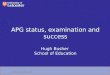 Www.le.ac.uk APG status, examination and success Hugh Busher School of Education