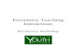 Preventive Teaching Interactions Pre-Service Workshop