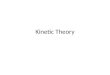 Kinetic Theory. “Kinetic” refers to movement Kinetic Theory “Kinetic” refers to movement “Theory,” a unifying idea that is useful for understanding a