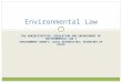 THE ADMINISTRATION, REGULATION AND ENFORCEMENT OF ENVIRONMENTAL LAW 1 ENVIRONMENT AGENCY; LOCAL AUTHORITIES; SECRETARY OF STATE 1 Environmental Law
