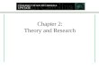 Chapter 2: Theory and Research 1. Theories and our Understanding Psychoanalytic Theory - Freud Psychosocial Theory – Erikson Object Relations Theory Behavioral