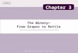 The Winery— From Grapes to Bottle © 2007 Thomson Delmar Learning. All Rights Reserved. Chapter 3