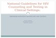 PROVIDER INITIATED COUNSELING AND TESTING THATO FARIRAI BIRCHWOOD HOTEL AUGUST 10,2010 National Guidelines for HIV Counseling and Testing in Clinical Settings: