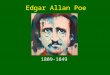 Edgar Allan Poe 1809-1849. Major Works “Tell Tale Heart” “Cask of Amontillado” “The Black Cat” “Pit and the Pendulum” “Fall of the House of Usher” “Hop-Frog”