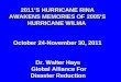 2011’S HURRICANE RINA AWAKENS MEMORIES OF 2005’S HURRICANE WILMA October 24-November 30, 2011 Dr. Walter Hays Global Alliance For Disaster Reduction