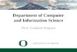 Department of Computer and Information Science Ph.D. Graduate Program