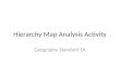 Hierarchy Map Analysis Activity Geography Standard 1A