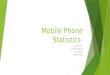 Mobile Phone Statistics Jacob Poirier Geri Hengesbach Erin Rossell Andrea Menke
