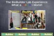 The BioBuilder Lab Experience: What a Colorful World! PresentPreparePerform