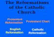 The Reformations of the Catholic Church Protestant Chart Catholic Reformation English Reformation Protestant Reformation