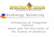 BioEnergy Balancing Introducing an Integrated Protocol Based upon the Principles of the Science of Bionetics