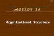 11-1 Session 19 Organizational Structure. 11-2 Learning Objectives 1.Identify five traditional organizational structures and the pros and cons of each