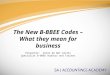 The New B-BBEE Codes – What they mean for business Presenter: Anton de Wet CA(SA) Specialist B-BBEE Auditor and Trainer