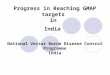 Progress in Reaching GMAP targets in India National Vector Borne Disease Control Programme India