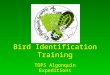 Bird Identification Training TOPS Algonquin Expeditions