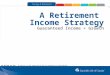 A Retirement Income Strategy Guaranteed Income + Growth FOR ADVISOR USE ONLY – No portion of this communication may be reproduced or redistributed