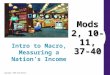 Copyright © 2004 South-Western Mods 2, 10-11, 37-40 Intro to Macro, Measuring a Nation’s Income