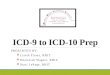 ICD-9 to ICD-10 Prep PRESENTED BY:  Lizeth Flores, RHIT  Khaleelah Wagner, RHIA  Staci LePage, RHIT
