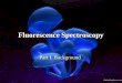 Fluorescence Spectroscopy Part I. Background. Perrin-Jablonski diagram