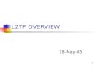 1 L2TP OVERVIEW 18-May-05. 2 Agenda VPN Tunneling PPTP L2F LT2P