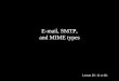 Lesson 26 - (1 of 41) E-mail, SMTP, and MIME types