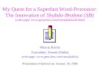 My Quest for a Superfast Word-Processor: The Innovation of Shabda-Brahma (SB) (web-page:  Rituraj Kalita Guwahati,