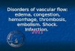 Disorders of vascular flow: edema, congestion, hemorrhage, thrombosis, embolism. Shock. Infarction. 2011