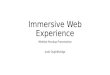 Immersive Web Experience Website Mockup Presentation Jools Oughtibridge