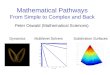 Mathematical Pathways From Simple to Complex and Back Dynamics Peter Oswald (Mathematical Sciences) Subdivision SurfacesMultilevel Solvers