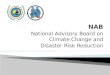 NAB National Advisory Board on Climate Change and Disaster Risk Reduction